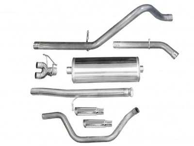 Corsa 24907 Sport Cat-Back Exhaust with Polished Tip for 2010-13 Silverado Ext Cab/Std. Bed 1500 4.8 / Corsa 24907 Sport Cat-Back