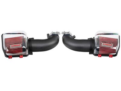 Corsa 44013DMT Carbon Fiber Matte Air Intake Lid with DryTech Air Filters for 2024+ Mustang GT 5.0 / Corsa 44013DMT Closed Box Cold Air Intake Lid