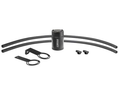 Corsa CC0016 Universal 3 oz Aluminum Oil Catch Can with Mounting Brackets / Corsa CC0016 Oil Catch Can