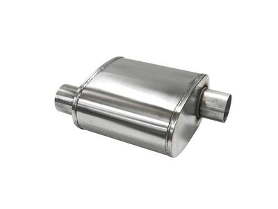 Corsa CP2500S Pro Series Custom Sport Muffler 304SS 2.5-Inch Offset In /2.5-Inch Offset Out 10" OAL / Corsa CP2500S Sport Muffler