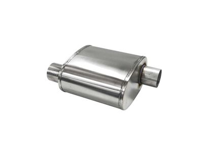Corsa CP3000S Pro Series Custom Sport Muffler 304SS 3-Inch Offset In /3-Inch Offset Out 10in Length / Corsa CP3000S Sport Muffler