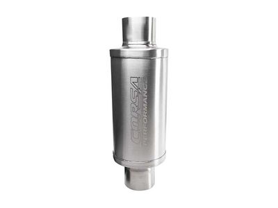 Corsa PKM2000 Stainless Steel 3-Inch I.D. Pro Series Packed Resonator (Weld In) (6-8DB) - Brushed / Corsa PKM2000 Packed Resonator