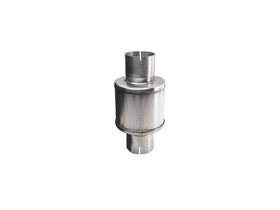 Corsa PKM2006 Stainless Steel 2.75-Inch Pro Series Packed Resonator (Slip Fit) (2-3DB) - Brushed / Corsa PKM2006 Packed Resonator