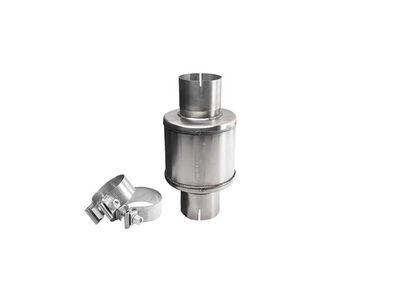 Corsa PKM2007 Stainless Steel 2.75-Inch Pro Series Packed Resonator (Slip Fit) (2-3DB) with 2 Clamps / Corsa PKM2007 Packed Resonator