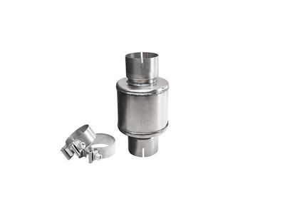 Corsa PKM2009 Stainless Steel 2.75-Inch Pro Series Packed Resonator (Slip Fit) (2-3DB) with 2 Clamps / Corsa PKM2009 Packed Resonator