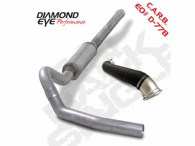 Diamond Eye K4127S Cat Back Exhaust For 06-07 GM 2500/3500 6.6L LBZ Single Pass Stainless / Diamond Eye Performance K4127S Cat Back Exhaust