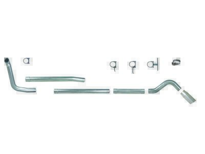 Diamond Eye K4319S-TDRP Turbo Back  Stainless 4" Muffler Replacement Pipe 00-03.5 F250/F350 7.3 / Diamond Eye K4319S-TDRP Turbo Back Exhaust