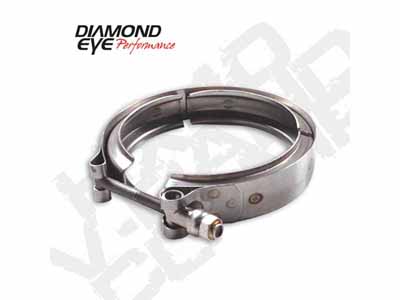 Diamond Eye Performance VC400HX40 Exhaust Clamp V-Band Clamp For HX40 Style Turbo Stainless / Diamond Eye Performance VC400HX40 Exhaust Clamp