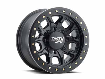 Dirty Life Race Wheels 9303-7981MB DT-1 9303 Satin Black 17X9 8-165.1 -12mm 130.8mm / Dirty Life Race Wheels 9303-7981MB 17-Inch Wheel