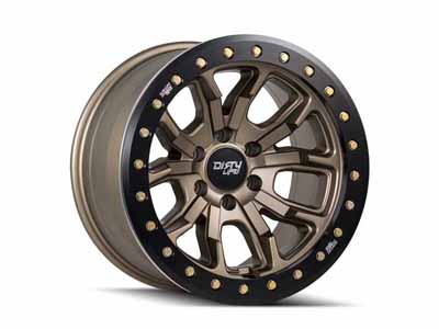 Dirty Life Wheels 9303-7983MGD12 DT-1 9303 Satin GoldÂ W/Simulated Ring 17X9 6-139.7 -12mm 106mm / Dirty Life Race Wheels 9303-7983MGD12 17" Wheel