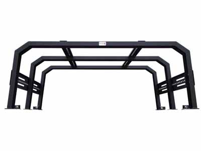 Fishbone Offroad FB21219 Black Powdercoated Bed Rack Full Tackle Rack For 2020-Up Jeep Gladiator / Fishbone Offroad FB21219 Truck Bed Rack