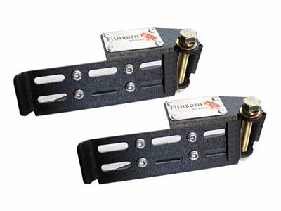 Fishbone Offroad FB21268 Jeep-Foot Peg Set For 2007-Up Wrangler/Gladiator Black Steel / Fishbone Offroad FB21268 Foot Pegs