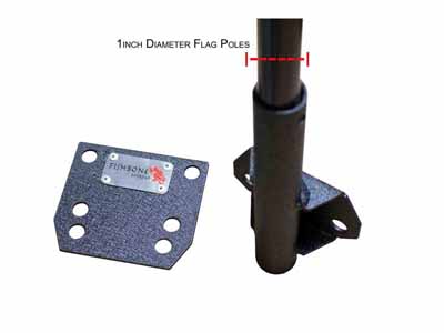 Fishbone Offroad FB21329 Bed Rail Flag Mount / Fishbone Offroad FB21329 Flag Pole Mount