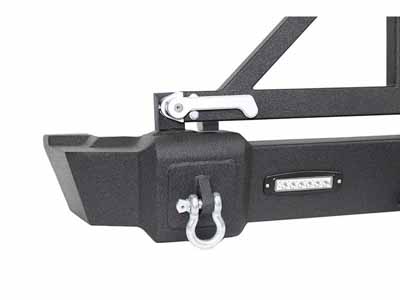 Fishbone Offroad FB22050 Jeep JK Rear Bumper With Tire Carrier 2007-2018 Wrangler JK / Fishbone Offroad FB22050 Rear Bumper