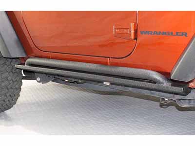 Fishbone Offroad FB23010 Black Steel Textured Powdercoat Rock Slider 2007-2018 Wrangler JK 2 Door / Fishbone Offroad FB23010 Rock Sliders