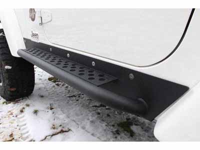 Fishbone Offroad FB23028 Black Steel Textured Powdercoat Rock Slider W/Tube Step 1997-06 Wrangler TJ / Fishbone Offroad FB23028 Rock Sliders