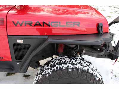 Fishbone Offroad FB23029F Jeep TJ Tube Fenders Front 3-Inch Flare 1997-2006 Wrangler TJ Black Steel / Fishbone Offroad FB23029F Fenders