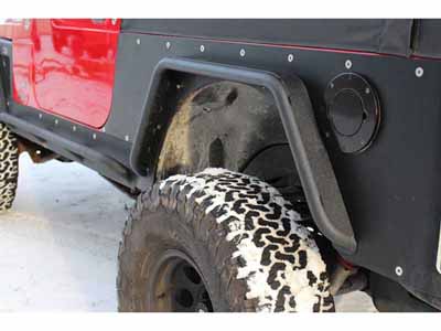 Fishbone Offroad FB23029R Jeep TJ Tube Fenders Rear 3-Inch Flare 1997-2006 Wrangler TJ Black Steel / Fishbone Offroad FB23029R Fender Flares