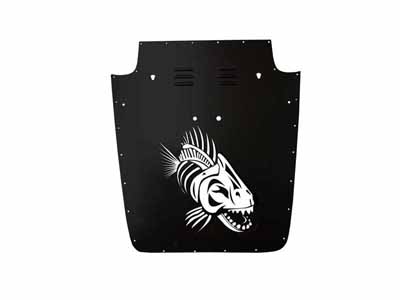 Fishbone Offroad FB31132 Jeep TJ Hood Louver 2003-2006 Jeep Wrangler Black / Fishbone Offroad FB31132 Hood Louver