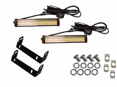 Fishbone Offroad FB31456 7-Inch Turn Signal and Side Marker Lights and Brackets / Fishbone Offroad FB31456 Turn Signal