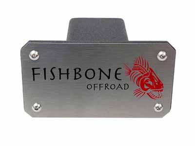 Fishbone Offroad FB32096 Hitch Cover For 2-Inch Hitch Black Powdercoated Steel / Fishbone Offroad FB32096 Trailer Hitch Cover