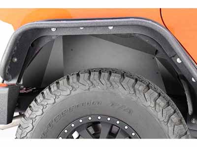Fishbone Offroad FB33007R Jeep JK Rear Inner Fenders 2007-2018 Wrangler JK Aluminum Black Powercoat / Fishbone Offroad FB33007R Inner Fender Kit