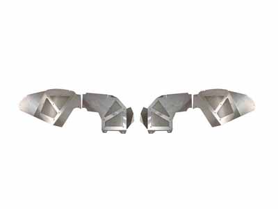 Fishbone Offroad FB33108F Front Raw Aluminum Inner Fenders For 2018-Up Wrangler JL & Gladiator JT / Fishbone Offroad FB33108F Fenders