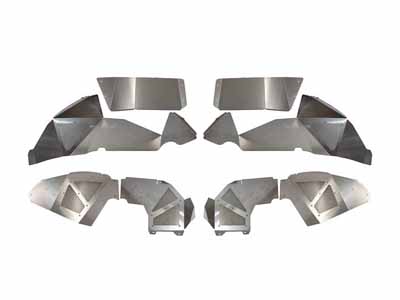 Fishbone Offroad FB33108 Inner Fenders For 2018-Up Wrangler JL Front/Rear Set of 4 Aluminum Raw / Fishbone Offroad FB33108 Fenders