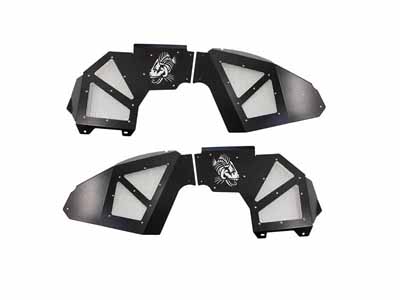 Fishbone Offroad FB33130F Aluminum Front Black Inner Fenders For 2018-Up Wrangler JL & Gladiator JT / Fishbone Offroad FB33130F Fenders