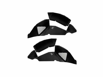 Fishbone Offroad FB33130R Inner Fenders For 2018-Up Wrangler JL Rear Pair Aluminum Black Powdercoat / Fishbone Offroad FB33130R Fenders