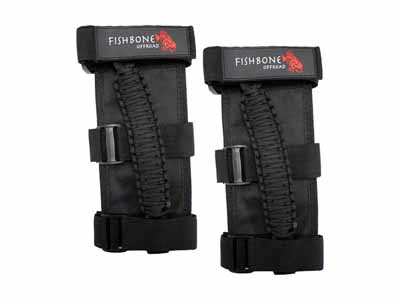 Fishbone Offroad FB55279 Paracord Grab Handles w/Three Straps Black / Fishbone Offroad FB55279 Grab Handles