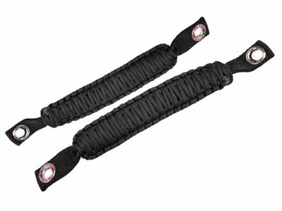 Fishbone Offroad FB55283 Paracord Black A Pillar Sound Bar Grab Handles for 2007-2018 Wrangler JK / Fishbone Offroad FB55283 Grab Handles