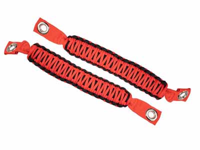 Fishbone Offroad FB55284 Paracord Red A Pillar Sound Bar Grab Handles for 2007-2018 Wrangler JK / Fishbone Offroad FB55284 Grab Handles
