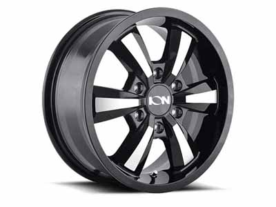 ION Wheels 102-8830B 102 GB 18x8 Machined Face Gloss Black 5 On 130 Bolt Pattern 50 Offset / ION Wheels 102-8830B 18-Inch Wheel