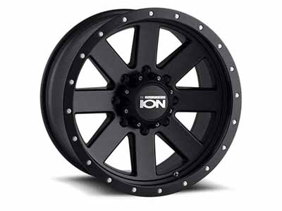 ION Wheels 134-2173MB 134 MB 20x10 Black Beadlock Matte Black 5 On 127 Bolt Pattern -19 Offset / ION Wheels 134-2173MB 20-Inch Wheel