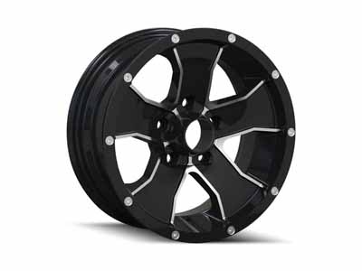 ION Wheels 14-5683B 14 Trailer Wheels 15x6 Machined Face Black 6 On 139.7 Bolt Pattern 0 Offset / ION Wheels 14-5683B 15-Inch Wheel