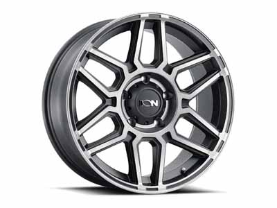 ION Wheels 146-2970TM18 146 MB 20x9 Machined Dark Tint Matte Black 8 On 170 Bolt Pattern 18 Offset / ION Wheels 146-2970TM18 20-Inch Wheel