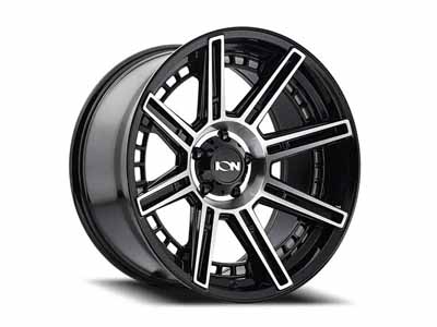 ION Wheels 149-2178B 149 BM 20x10 Machined Black 8 On 180 Bolt Pattern -24 Offset / ION Wheels 149-2178B 20-Inch Wheel