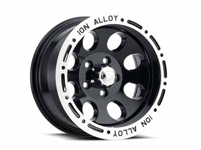 ION Wheels 174-7965B 174 17x9 Machined Lip Black 5 On 114.3 Bolt Pattern 0 Offset / ION Wheels 174-7965B 17-Inch Wheel