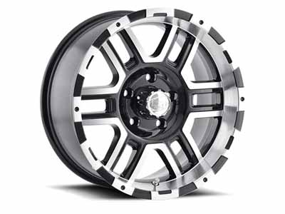 ION Wheels 179-7983B 179 BK 17x9 Machined Face Black 6 On 139.7 Bolt Pattern 0 Offset / ION Wheels 179-7983B 17-Inch Wheel