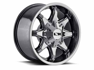ION Wheels 181-7952G18 181 SL 17x9 Graphite Silver 5 On 127/5 On 139.7 Bolt Pattern 18 Offset / ION Wheels 181-7952G18 17-Inch Wheel