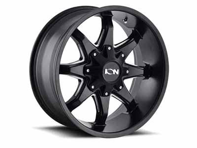 ION Wheels 181-7956M18 181 SB-M 17x9 Milled Spoke Satin Black 5x114.3/5x127 Bolt Pattern 18 Offset / ION Wheels 181-7956M18 17-Inch Wheel