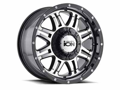 ION Wheels 186-8937B18 186 BK 18x9 Machined Face Black 6 On 135/6 On 139.7 Bolt Pattern 18 Offset / ION Wheels 186-8937B18 18-Inch Wheel