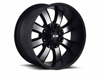 ION Wheels 189-2976B18 189 SB 20x9 Machined Face Satin Black 8x165.1/8x170 Bolt Pattern 18 Offset / ION Wheels 189-2976B18 20-Inch Wheel