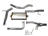 JBA 40-1402 Stainless Cat-Back Exhaust With Single 3" Tip for 2016-2019 Nissan Titan XD 5.6L / JBA 40-1402 Stainless Cat-Back Exhaust Titan XD