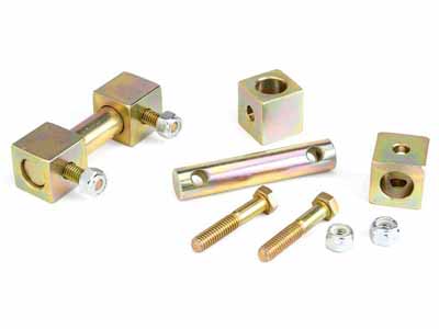 JKS Manufacturing JKS9603 Shock Bar Pin Eliminator Front Lower Jeep TJ LJ XJ MJ ZJ & WJ / JKS Manufacturing JKS9603 Shock Absorber Pin