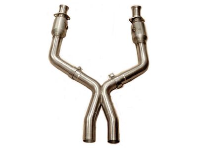 Kooks 12003200 Stainless 2-1/2" Catted X-Pipe for 2003-2011 Ford Crown Victoria & Mercury Marauder / Kooks 12003200 2003-2011 Crown Victoria Cat X-Pipe