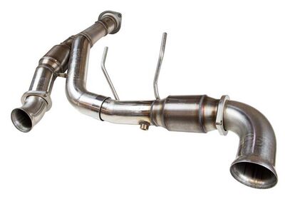Kooks 13613201 Stainless 3" OEM-Connect Catted Y-Pipe for 2015-2020 F150 5.0 / Kooks 13613201 3" Catted Y-Pipe 2015-2020 F150 5.0