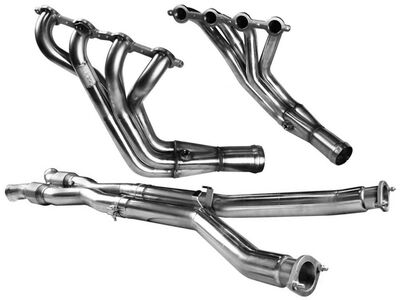Kooks 2161H421 Stainless 1-7/8" Headers and Catted Connect Pipes for 2006-2013 Corvette Z06 7.0 / Kooks 2161H421 Stainless 1-7/8" Headers & MidPipes