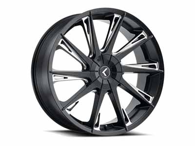 Kraze Wheels KR141-8804M40 Cray 141 B-M 18x8 Milled Black 5 on 114.3/5 on 120 Bolt Pattern 40 Offset / Kraze Wheels KR141-8804M40 18-Inch Wheel